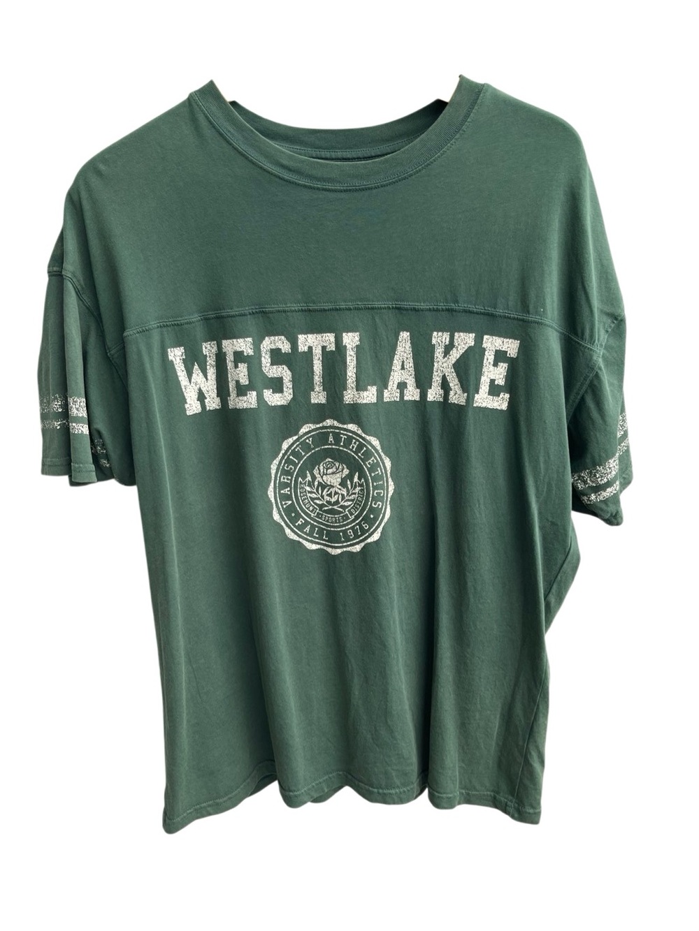 🌴 NEW Arizona Westlake Oversized Graphic Tee Green XS Varsity Jersey T-Shirt